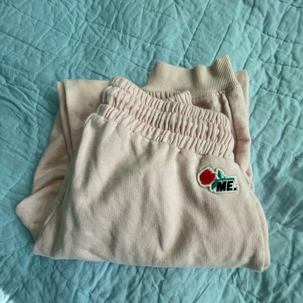 ME Melody Ehsani Rose Sweatpants- Soft Pink - Ladies Small
